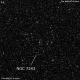 NGC 7243 - рассеянное скопление звёзд. Описание NGC 7243:, Рассеянное скопление в созвездии Ящерица