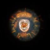 NGC 2392 - планетарная туманность. Описание NGC 2392:, Планетарная туманность в созвездии Близнецы