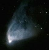 NGC 2261 - туманность. Описание NGC 2261:, Отражательная туманность в созвездии Единорог