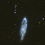 NGC 247 - спиральная галактика с баром. Описание NGC 247:, Галактика в созвездии Кит