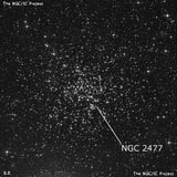 NGC 2477 - рассеянное скопление звёзд. Описание NGC 2477:, Рассеянное скопление в созвездии Корма