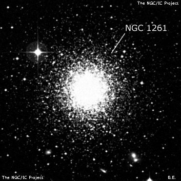 NGC 1261 - шаровое скопление звёзд. Описание NGC 1261:, Шаровое скопление в созвездии Часы