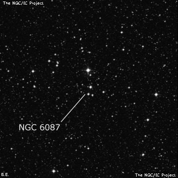 NGC 6087 - рассеянное скопление звёзд. Описание NGC 6087:, Рассеянное скопление в созвездии Наугольник