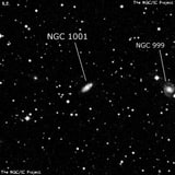 NGC 1001 - галактика. Описание NGC 1001:, Галактика в созвездии Персей