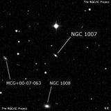 NGC 1007 - галактика. Описание NGC 1007:, Галактика в созвездии Кит