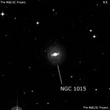 NGC 1015 - спиральная галактика с баром. Описание NGC 1015:, Галактика в созвездии Кит