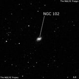 NGC 102 - спиральная галактика с баром. Описание NGC 102:, Галактика в созвездии Кит