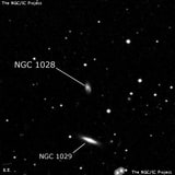 NGC 1028 - спиральная галактика с баром. Описание NGC 1028:, Галактика в созвездии Овен