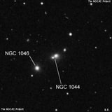 NGC 1044 - галактика. Описание NGC 1044:, Галактика в созвездии Кит