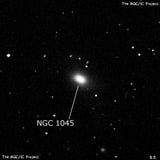 NGC 1045 - галактика. Описание NGC 1045:, Галактика в созвездии Кит