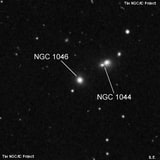 NGC 1046 - галактика. Описание NGC 1046:, Галактика в созвездии Кит
