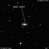 NGC 1047 - линзовидная галактика. Описание NGC 1047:, Галактика в созвездии Кит