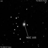 NGC 105 - галактика. Описание NGC 105:, Галактика в созвездии Рыбы