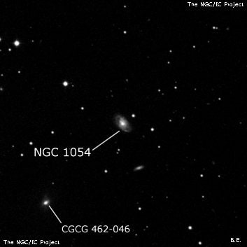 NGC 1054 - галактика. Описание NGC 1054:, Галактика в созвездии Овен