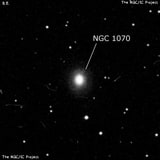 NGC 1070 - спиральная галактика. Описание NGC 1070:, Галактика в созвездии Кит