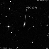 NGC 1071 - спиральная галактика. Описание NGC 1071:, Галактика в созвездии Кит