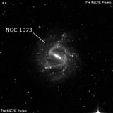 NGC 1073 - спиральная галактика с баром. Описание NGC 1073:, Галактика в созвездии Кит