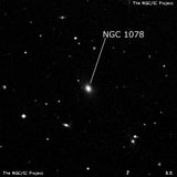 NGC 1078 - галактика. Описание NGC 1078:, Галактика в созвездии Кит
