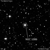 NGC 1086 - спиральная галактика. Описание NGC 1086:, Галактика в созвездии Персей