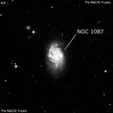 NGC 1087 - спиральная галактика с баром. Описание NGC 1087:, Галактика в созвездии Кит