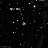 NGC 1093 - галактика. Описание NGC 1093:, Галактика в созвездии Треугольник