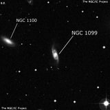 NGC 1099 - спиральная галактика с баром. Описание NGC 1099:, Галактика в созвездии Эридан