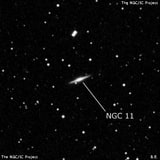 NGC 11 - спиральная галактика. Описание NGC 11:, Галактика в созвездии Андромеда