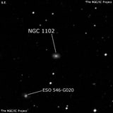 NGC 1102 - спиральная галактика с баром. Описание NGC 1102:, Галактика в созвездии Эридан