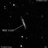 NGC 1110 - галактика. Описание NGC 1110:, Галактика в созвездии Эридан