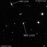 NGC 1115 - галактика. Описание NGC 1115:, Галактика в созвездии Овен