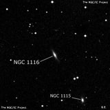 NGC 1116 - галактика. Описание NGC 1116:, Галактика в созвездии Овен