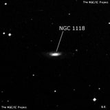 NGC 1118 - линзовидная галактика. Описание NGC 1118:, Галактика в созвездии Эридан