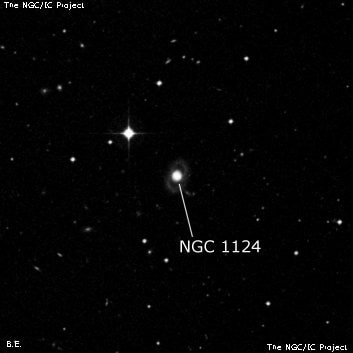 NGC 1124 - спиральная галактика с баром. Описание NGC 1124:, Галактика в созвездии Печь