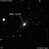 NGC 1132 - эллиптическая галактика. Описание NGC 1132:, Галактика в созвездии Эридан