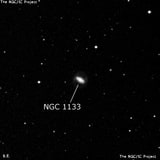NGC 1133 - спиральная галактика. Описание NGC 1133:, Галактика в созвездии Эридан