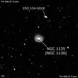 NGC 1135 - галактика. Описание NGC 1135:, Галактика в созвездии Часы