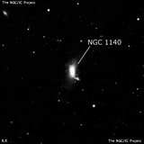 NGC 1140 - галактика. Описание NGC 1140:, Галактика в созвездии Эридан