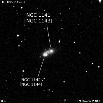 NGC 1141 - галактика. Описание NGC 1141:, Галактика в созвездии Кит