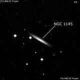 NGC 1145 - спиральная галактика. Описание NGC 1145:, Галактика в созвездии Эридан