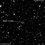 NGC 1146 - две звезды. Описание NGC 1146:, Объект глубокого космоса в созвездии Персей