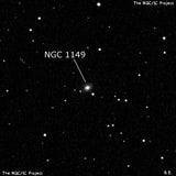 NGC 1149 - галактика. Описание NGC 1149:, Галактика в созвездии Кит
