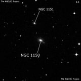 NGC 1150 - линзовидная галактика. Описание NGC 1150:, Галактика в созвездии Эридан