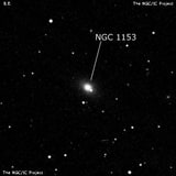NGC 1153 - линзовидная галактика. Описание NGC 1153:, Галактика в созвездии Кит