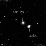NGC 1155 - линзовидная галактика. Описание NGC 1155:, Галактика в созвездии Эридан