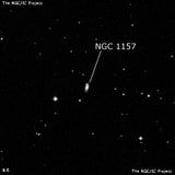 NGC 1157 - спиральная галактика. Описание NGC 1157:, Галактика в созвездии Эридан