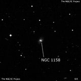 NGC 1158 - спиральная галактика с баром. Описание NGC 1158:, Галактика в созвездии Эридан