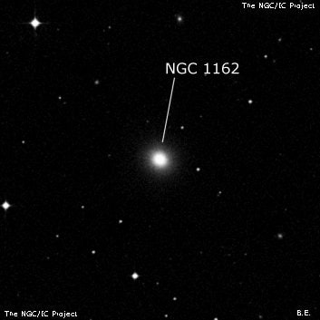 NGC 1162 - эллиптическая галактика. Описание NGC 1162:, Галактика в созвездии Эридан