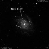 NGC 1179 - спиральная галактика с баром. Описание NGC 1179:, Галактика в созвездии Эридан