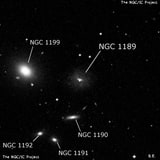 NGC 1189 - спиральная галактика с баром. Описание NGC 1189:, Галактика в созвездии Эридан