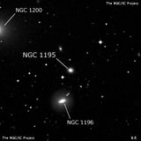 NGC 1195 - галактика. Описание NGC 1195:, Галактика в созвездии Эридан